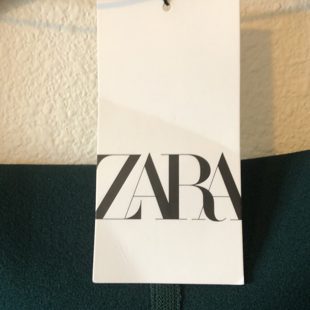 Zara Women's Green Crop Top size Medium New! - Picture 6 of 6